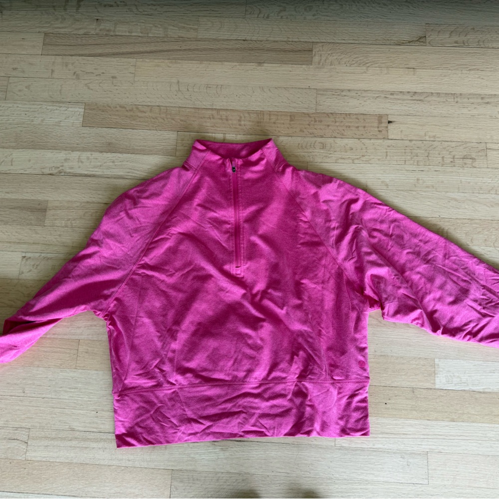 Danskin Hot Pink Half-Zip Pullover